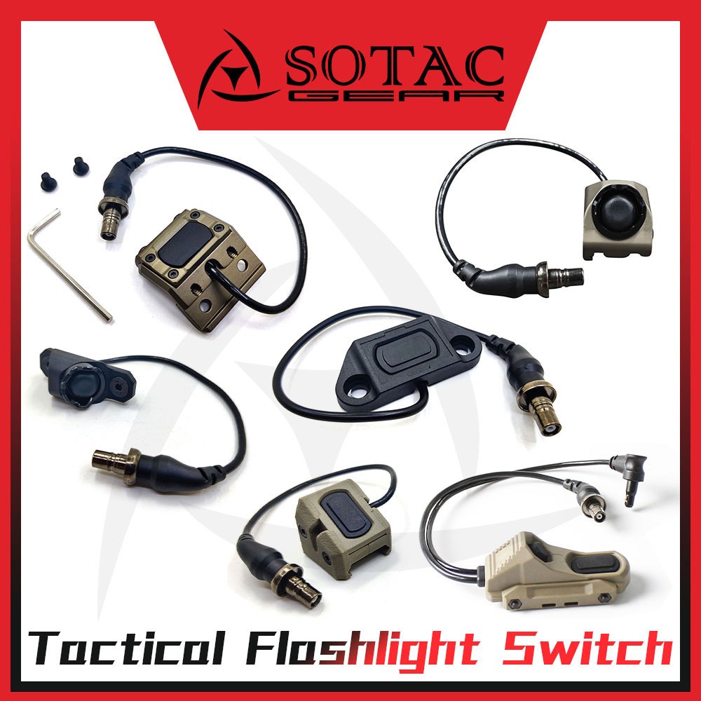 Tactical Light Remote Pressure Switch Button Pad for Light PEQ-15 Laser
