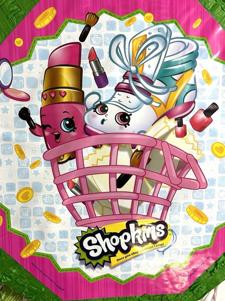 SHOPKINS PINATA Pullstring New See Notes