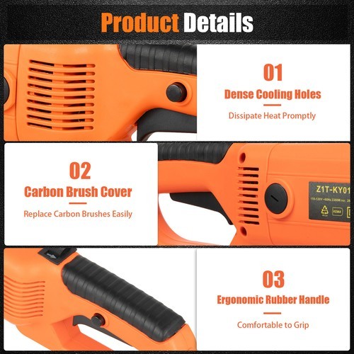 Handheld Electric Pipe Threader Threading Machine W/6 Pipe Cutter 1/2" - 2" USA