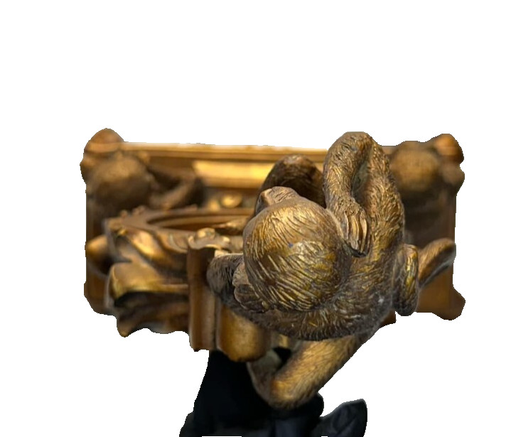 Vintage Three Wise Monkeys Mantel Clock (NO CLOCK) - PREOWNED