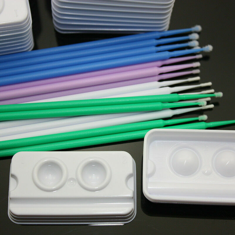 400 Pcs Dental Disposable Micro Brush Material Tooth Applicator Bendable Sticks