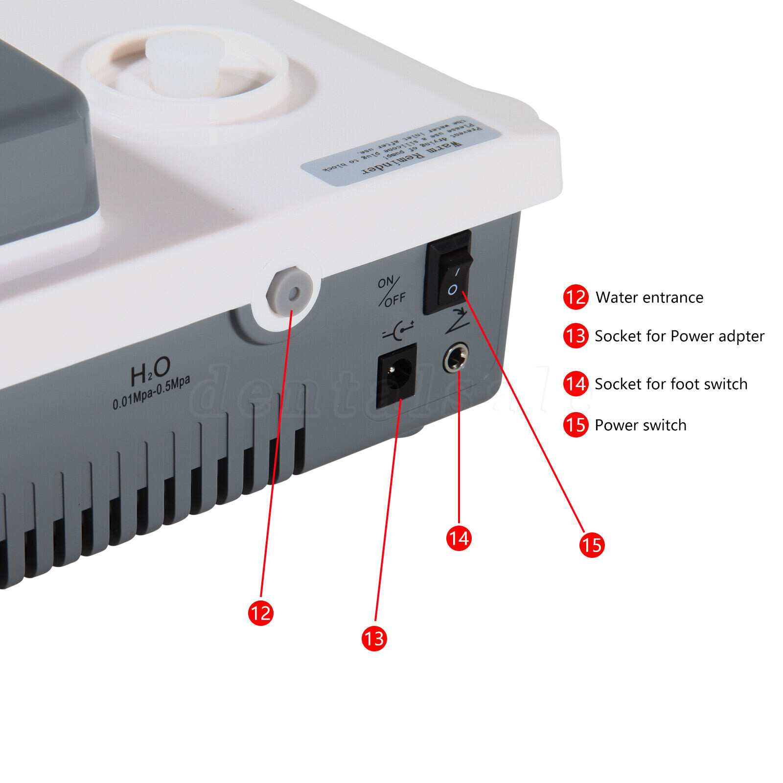 LED Dental Ultrasonic Piezo Scaler Handpiece Bottles Fit EMS Cavitron Woodpecker