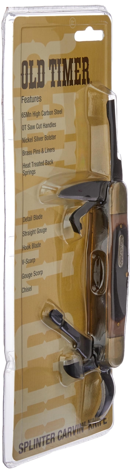 Old Timer 24OTCP Splinter Carvin' 6in Traditional Folding Whittling Knife with