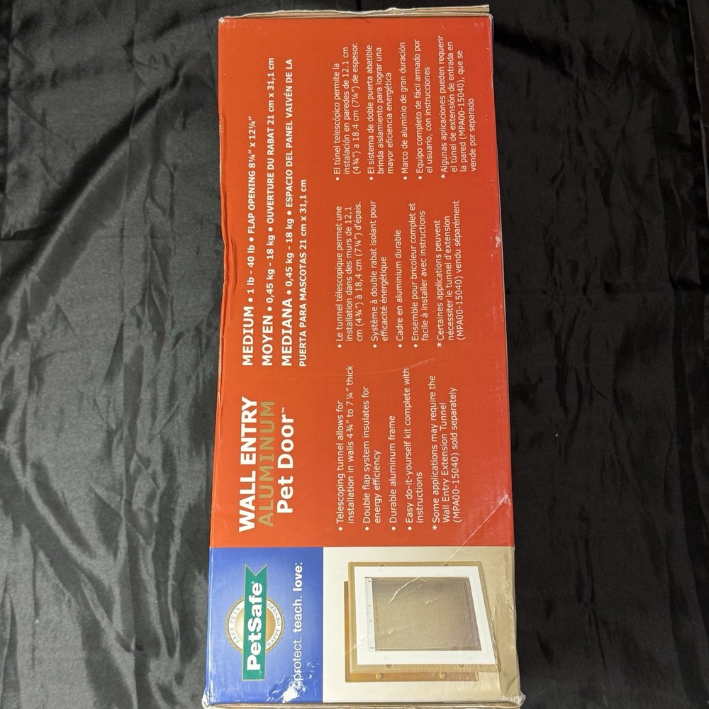 PetSafe Wall Entry Aluminum Pet Door - Medium - PPA11-10916
