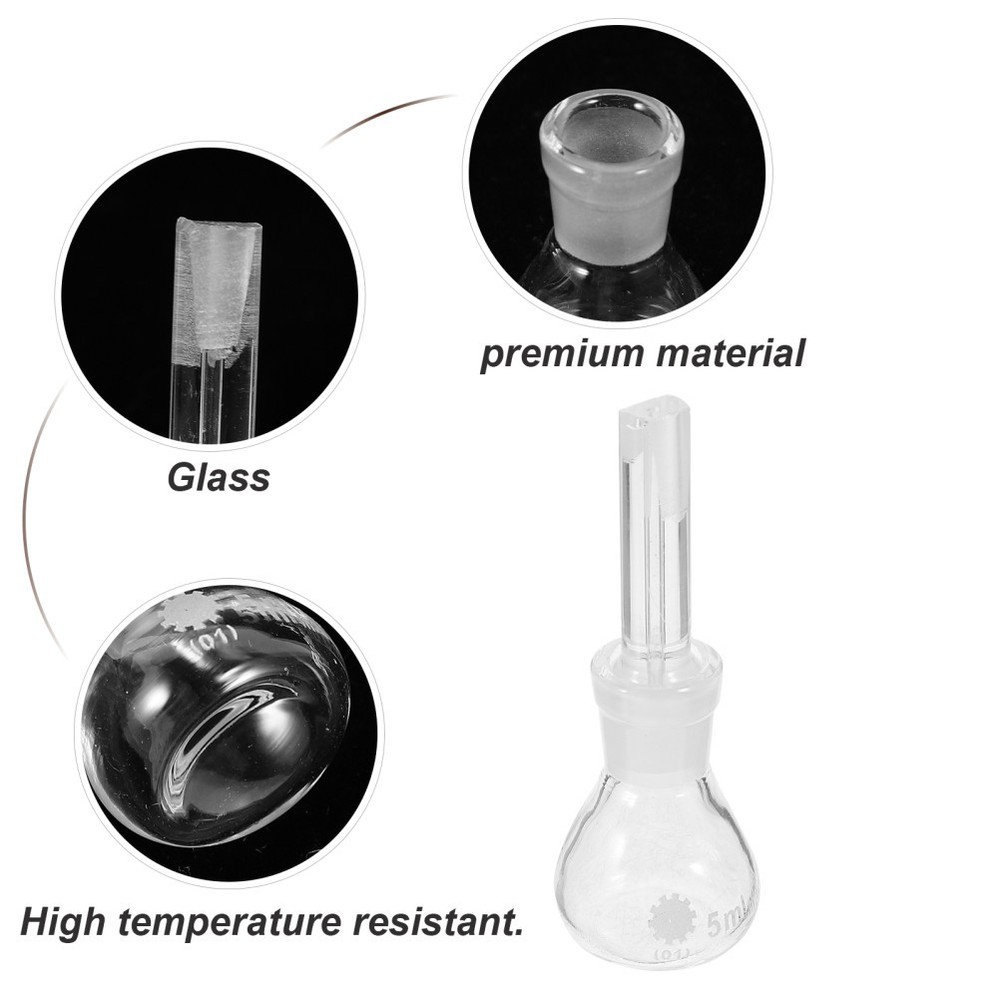 Gravity Bottle Pycnometer Glass Reagent Sealed Empty Bottles with Stoppers