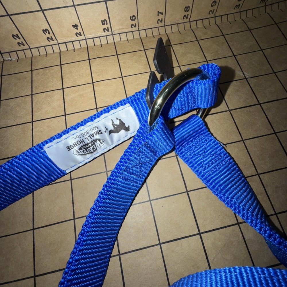 Weaver Basic Adj Halter w/Snap Size Small Blue Color