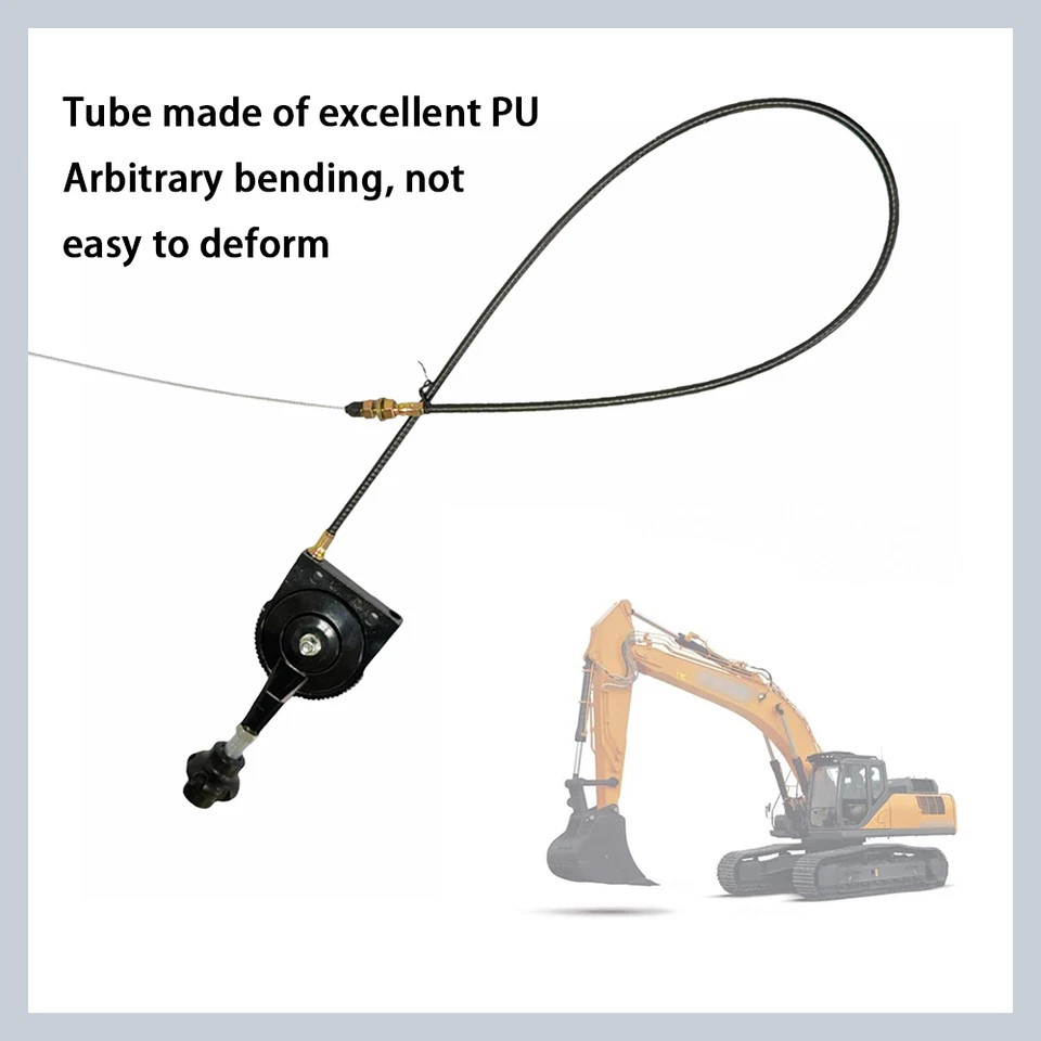 Mini Excavator Manual Bendable Control Throttle Cables Throttle Cable Controller