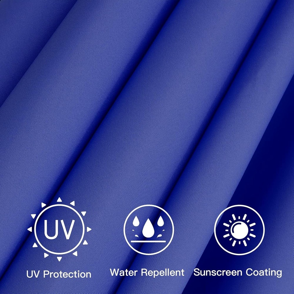 9ft Navy Blue Patio Umbrella Replacement Canopy - UV Protection & Wind Vent