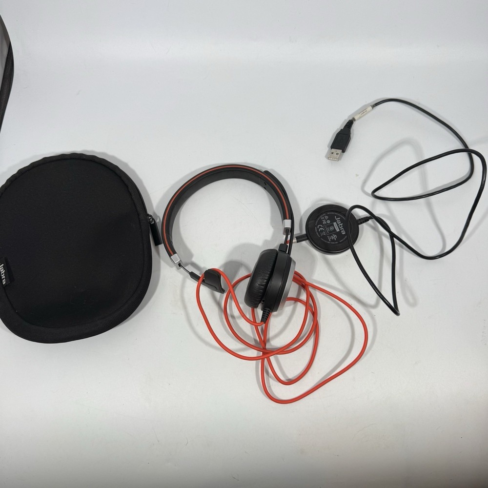Jabra Evolve 40 Wired Stereo USB Headset W/  Controller ENC010
