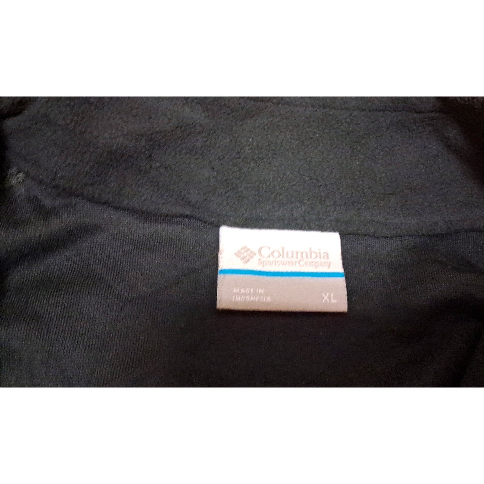 Columbia Men's Black Fleece 1/4 Zip Pullover Sweatshirt XL