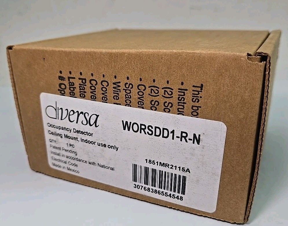 Diversa WORSDD1-R-N Universal Lighting Ceiling Mount Occupancy Sensor Detector