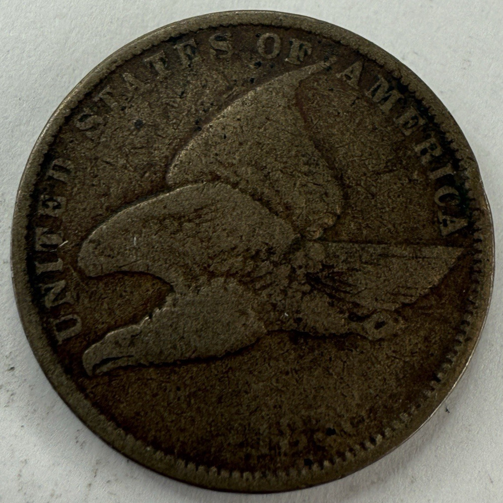 1858 Flying Eagle Cent Exact Coin Imaged #FLY105