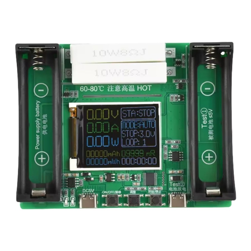 Precise 18650 Battery Capacity Tester Module With LCD Display