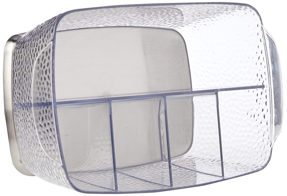 iDesign Rain Plastic Silverware Caddy Organizer Flatware