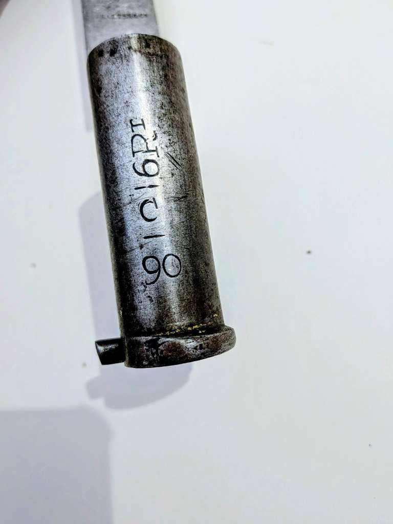 British Pattern 1842 Bayonet converted to Pattern 1851, probably Confederate