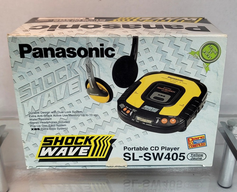 Panasonic Shockwave Portable Compact Disc CD Player SL-SW405 Tested working