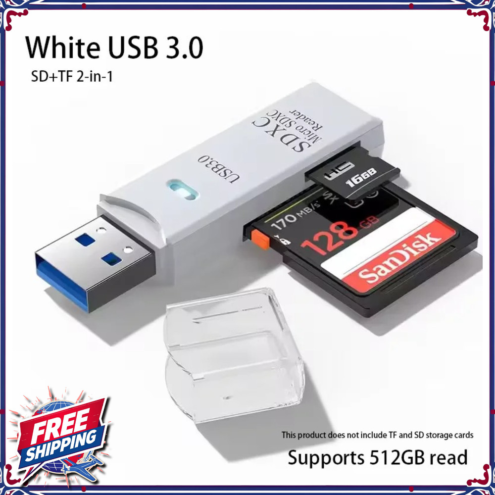 Adapter Stick USB 3.0 Card Reader for Micro SD SDXC TF Cards High-Speed Reader