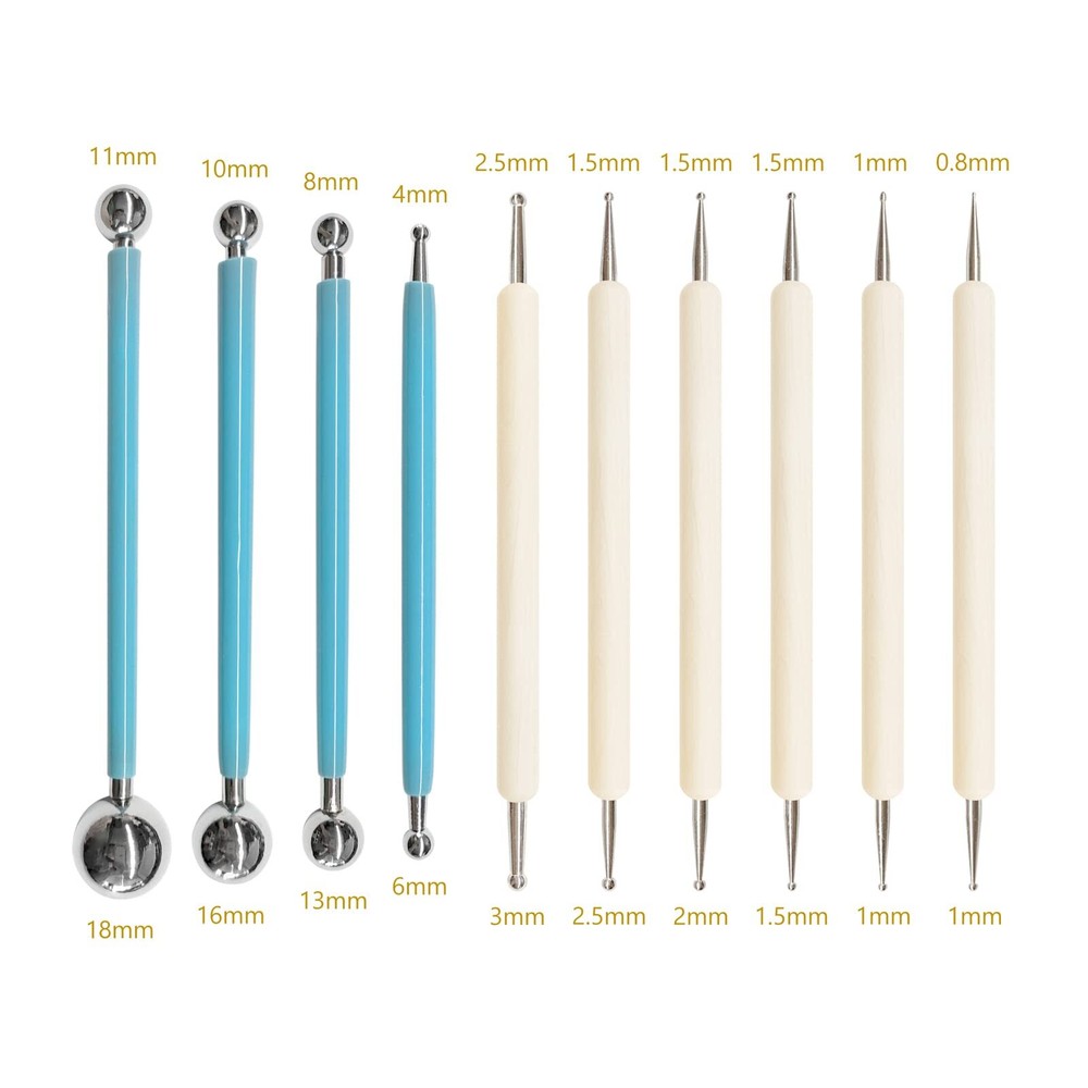 10Pcs Polymer Clay Tools Kit Clay Modeling Tools for Painting Embossing Nail Art