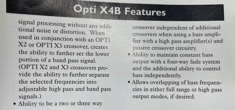 Old School Lanzar X4b — Optically Isolated Constant Bass Processor/Crossover,NOS
