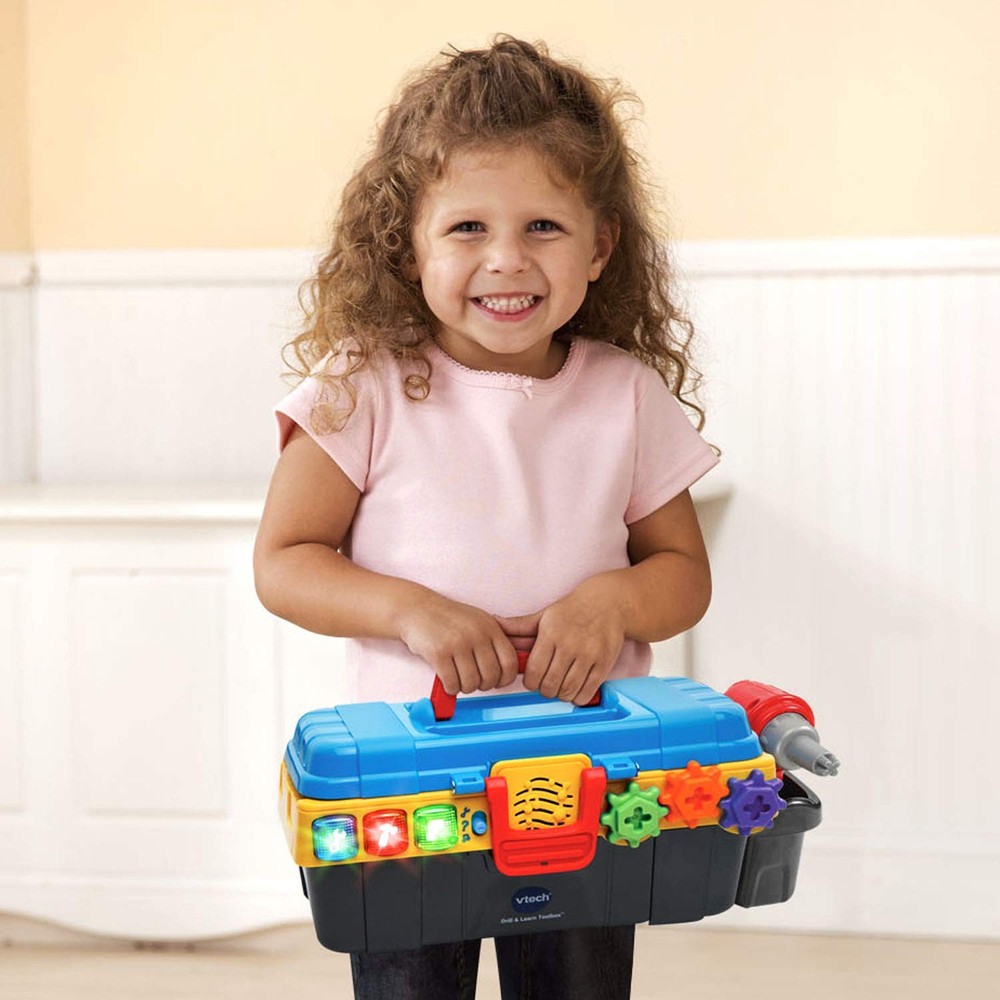 VTech Drill and Learn Toolbox 12.6" x 5.7" x 4.9", Multicolor