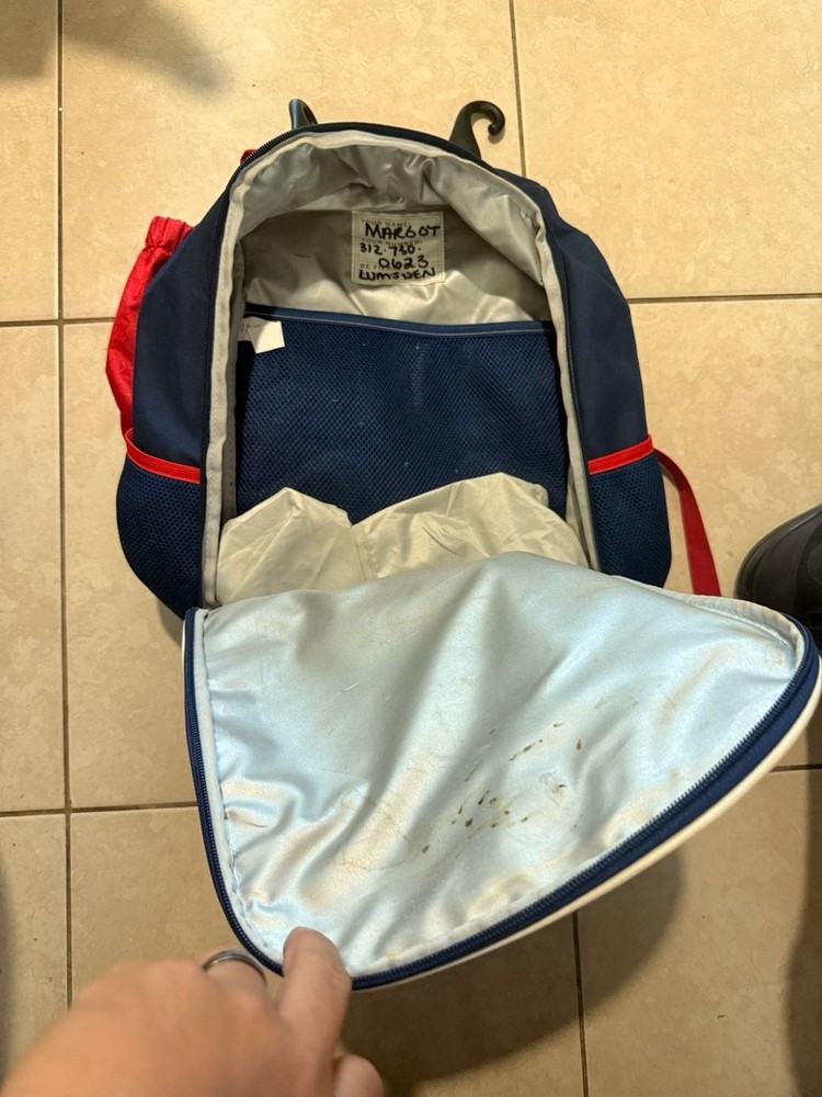 RIP-IT Classic 2.0 Softball Backpack Navy Red Geometric