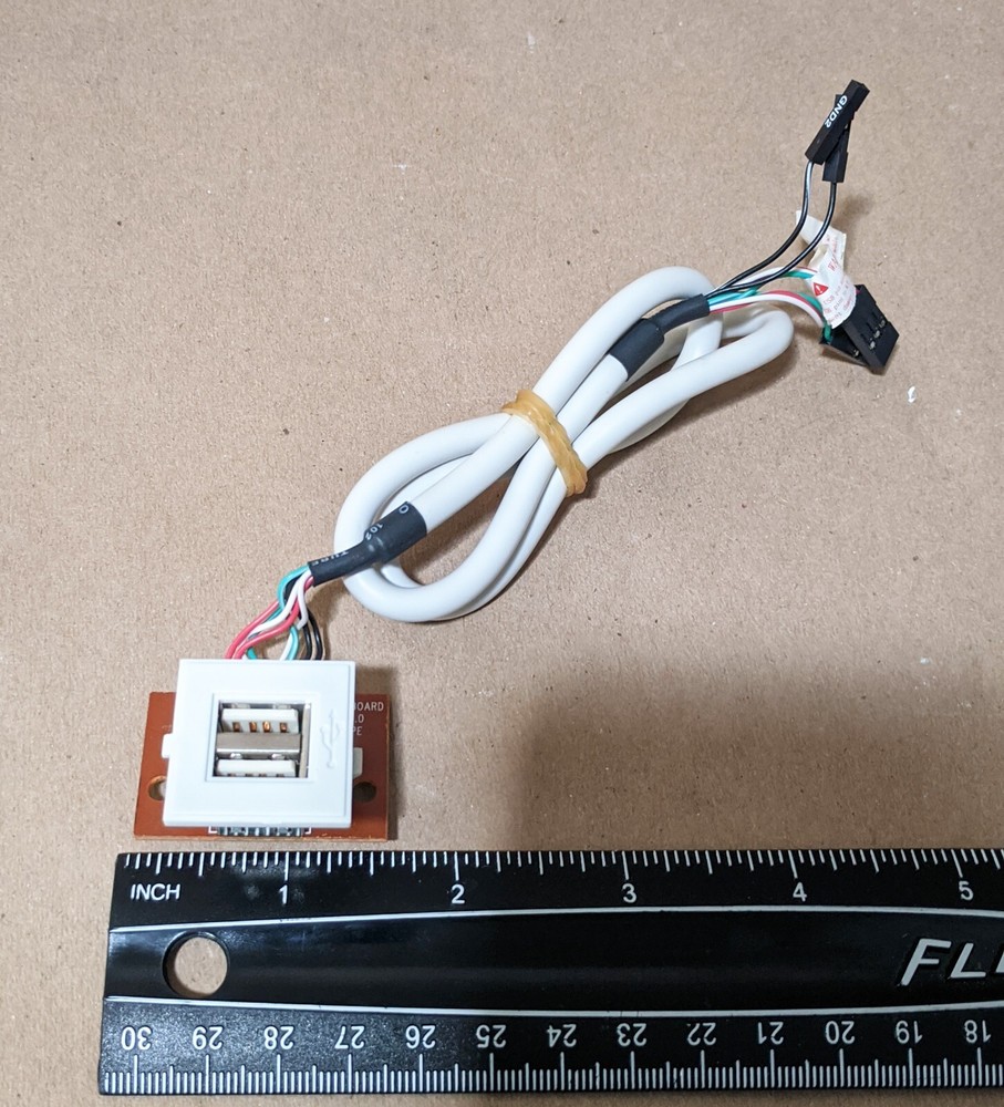 2-Pack: NEW 2x Front USB Port PCB Board Module Connector PC Case Internal Cable