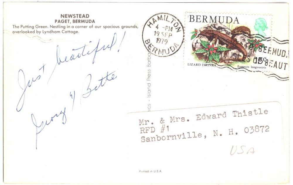 NEWSTEAD, PAGET, BERMUDA - PC3076