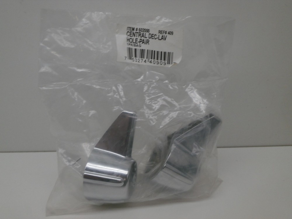 Central 602000 Decorative Lavatory Faucet Handle Pair Hot/Cold