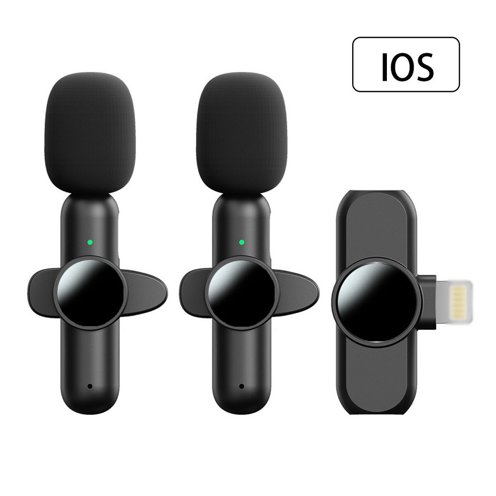 Lavalier Microphone Wireless Audio Video Recording Mini Mic For iPhone