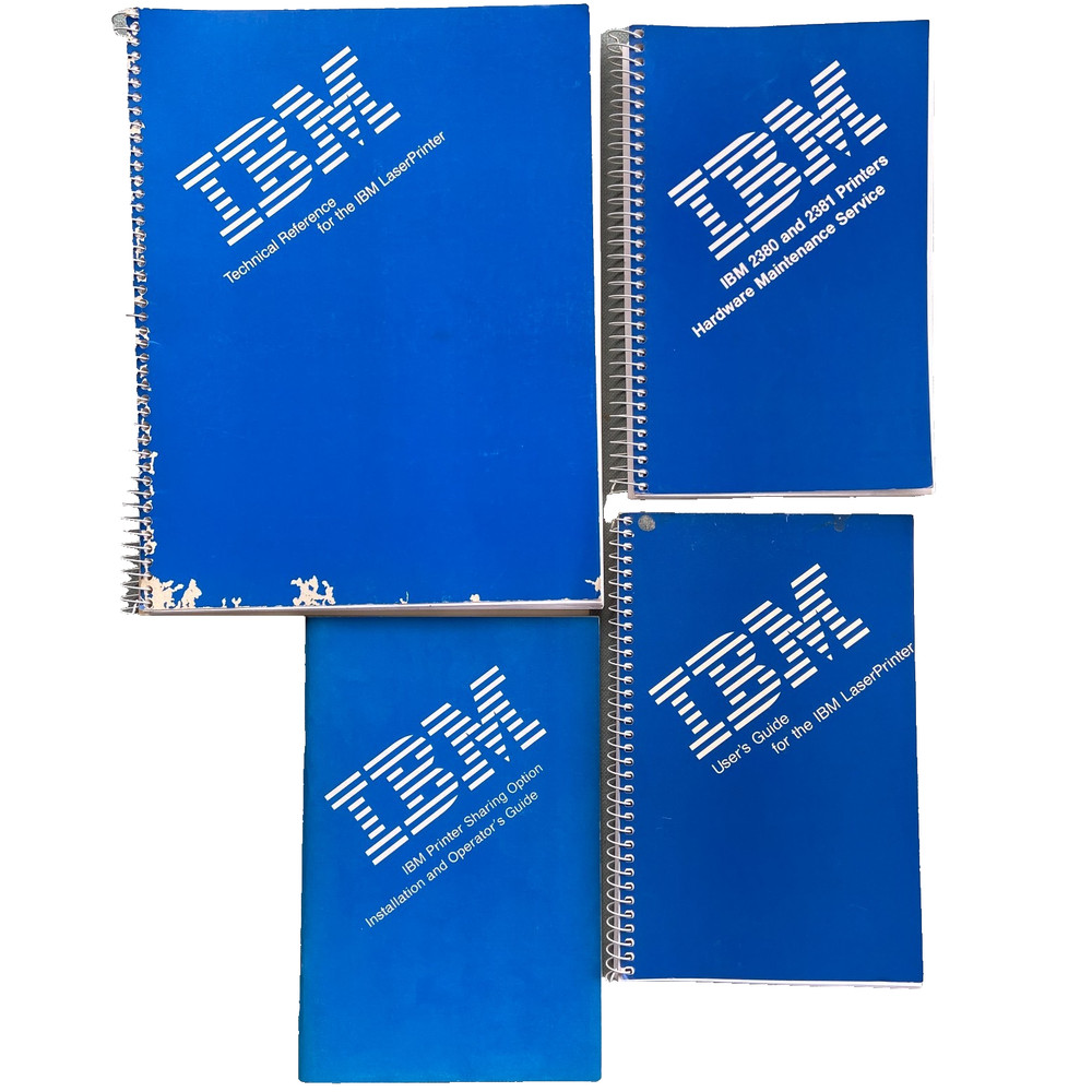 IBM Book Laser Printer Technical Reference 2380 2381 Users Guide Manual 1st Ed.