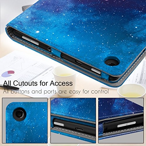 Folio Case Cover for Previous Generation 8" Fire HD 8 Tablet [8th / BlueSky
