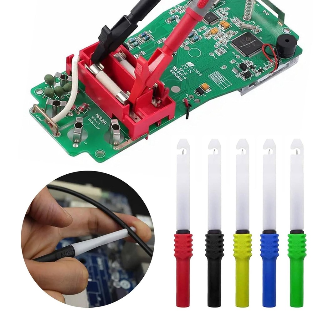 Comprehensive 31PCS Testing Kit: Back Probes, Clips & Leads for All Applications