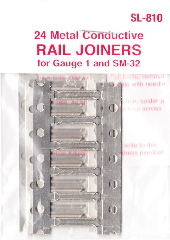 Peco O Code 200 Track Nickel Silver Rail Joiners pkg(18) SL-810