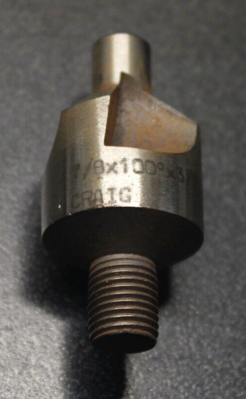 6 Threaded 100° Countersinks ~ Aircraft Tools (Sizes in desc.)