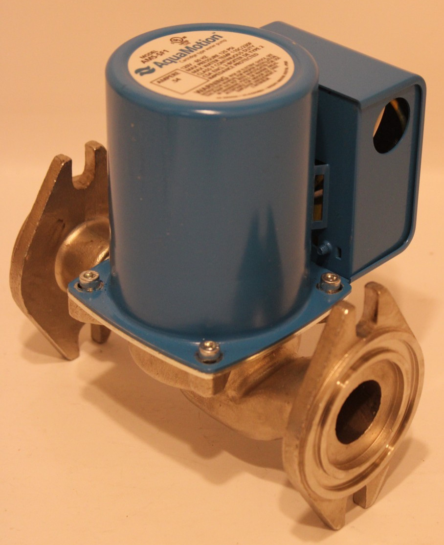 Aquamotion AM5-SF1 - Stain. Steel, Single Speed Water Flanged 2-bolt Circulator