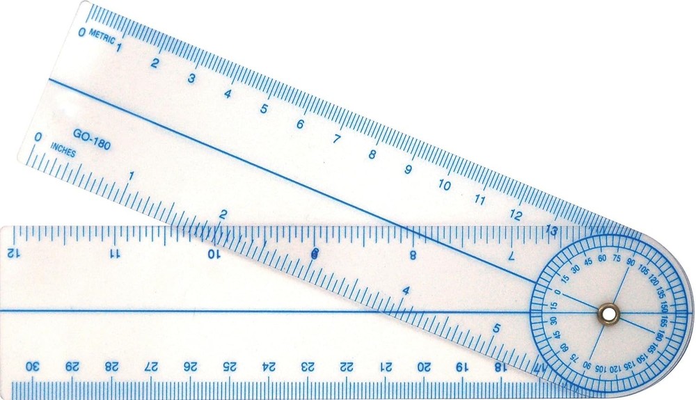 7-Inch Goniometer Angle Finder Protractor with Ruler for Accurate Angle