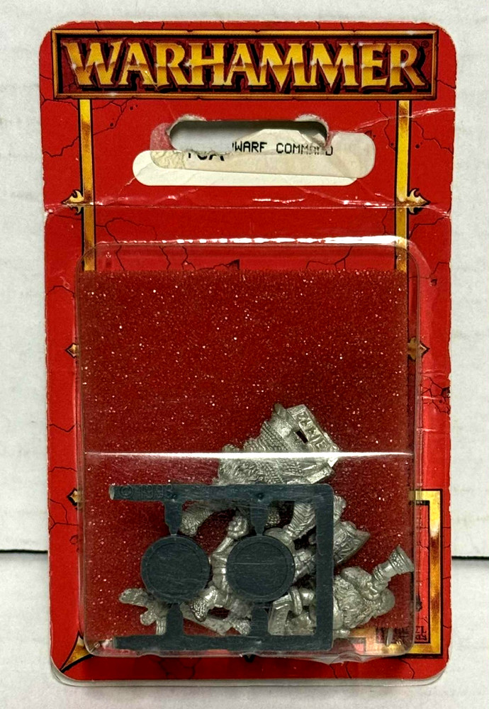 Warhammer Dwarf Command Unknown Blister Games Workshop Citadel Sealed Rare OOP