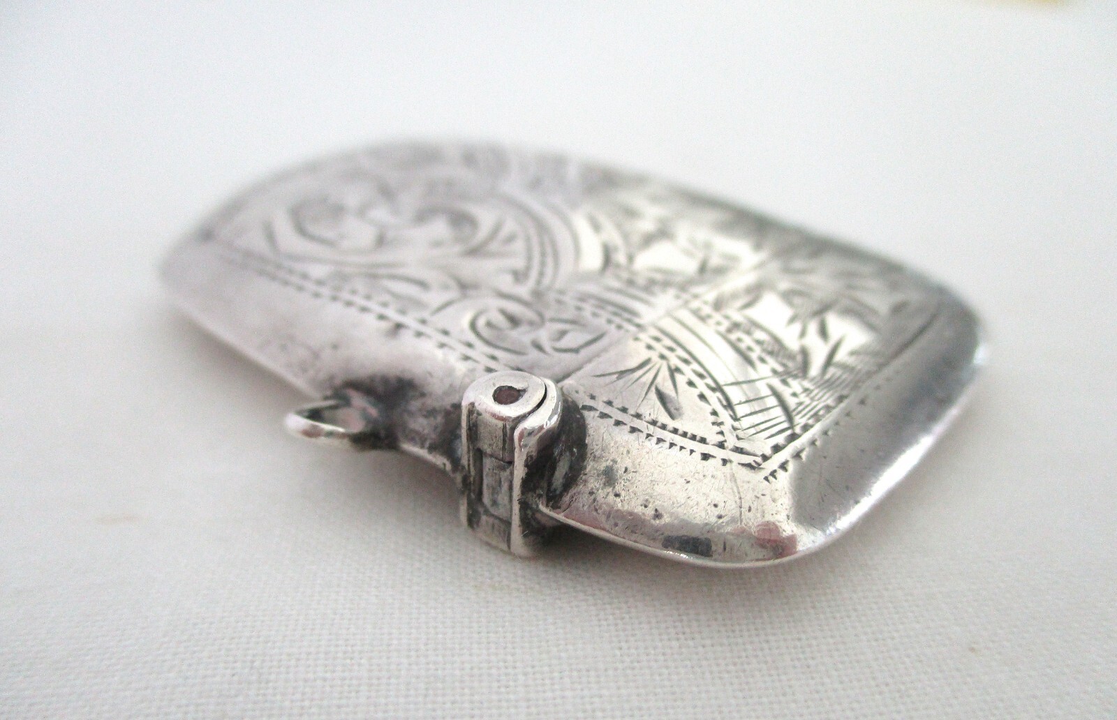 Antique, STERLNG,MATCH SAFE,CHATELAINE, ROLASON Bros, 1871, Birmingham