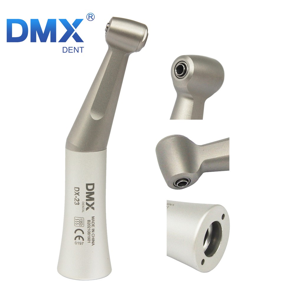 NSK Style Dental Slow Low Speed Contra Angle Handpiece Push Button E-type Attach