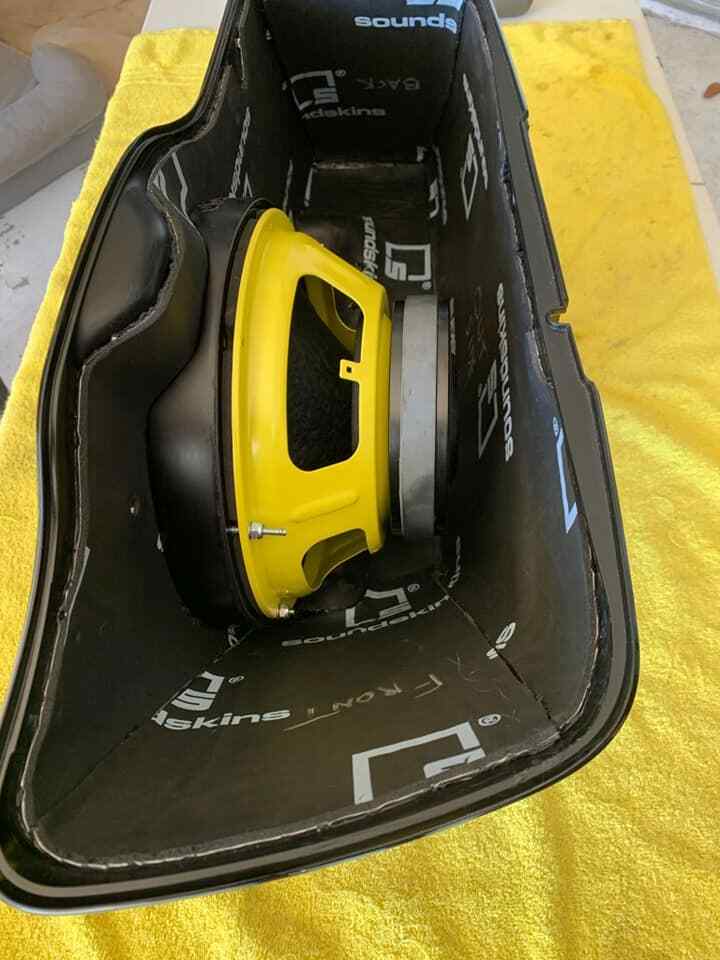 10" Harley Saddlebag Speaker Mounting Ring Adapters w/GRILLS 2014-2023