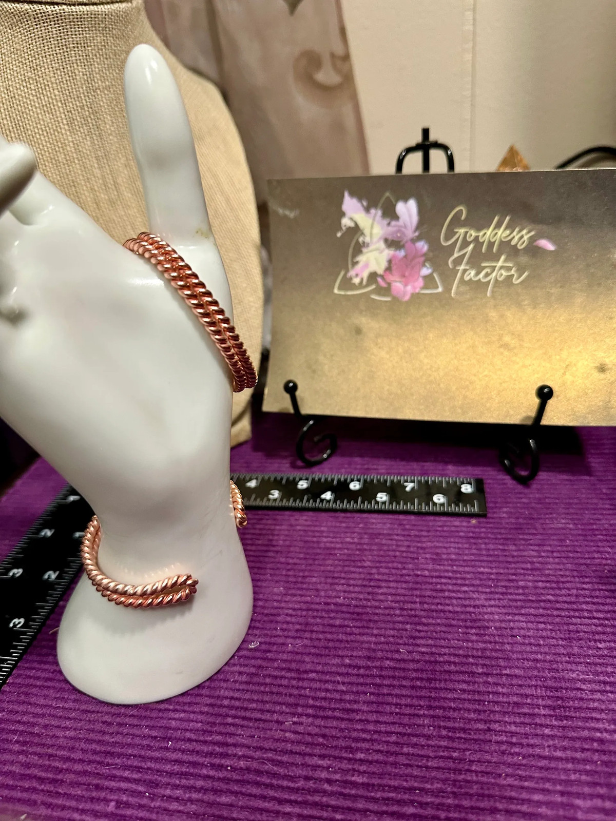 Copper Tensor Ring Cuff Bracelets