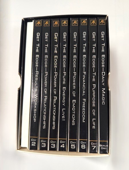Anthony Robbins GET THE EDGE & PERSONAL POWER CD Set - 95% Completed. USED