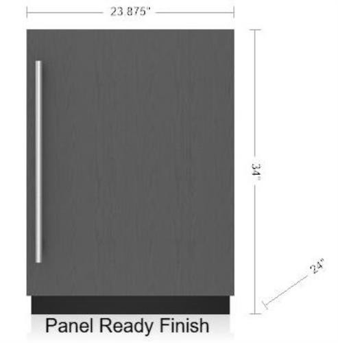 Sub-Zero Designer Series 24" Panel.R Smart Refrigerator/Freezer DEU2450CIR