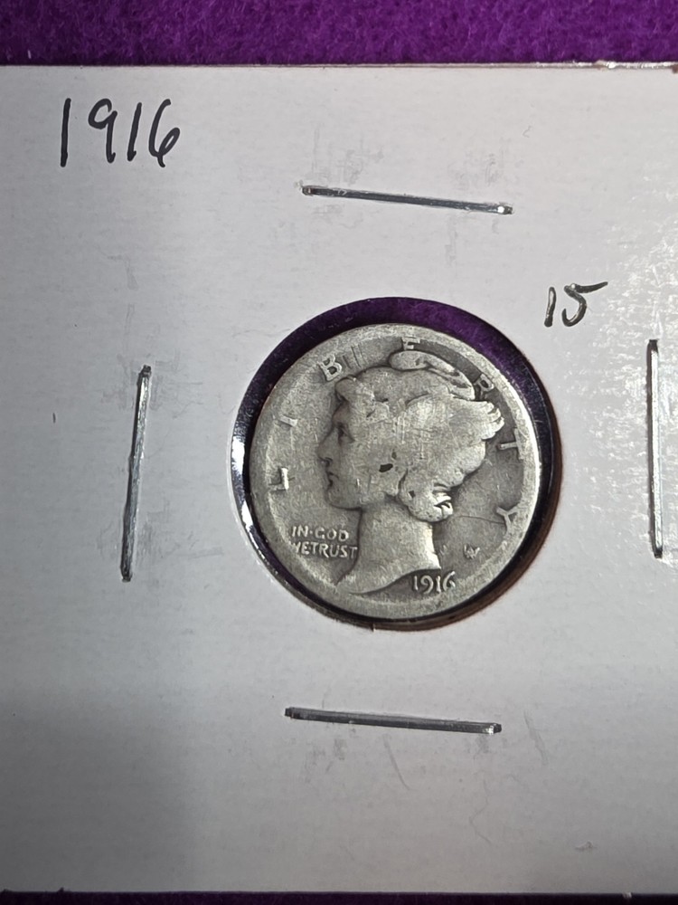 1916-P Mercury Dime
