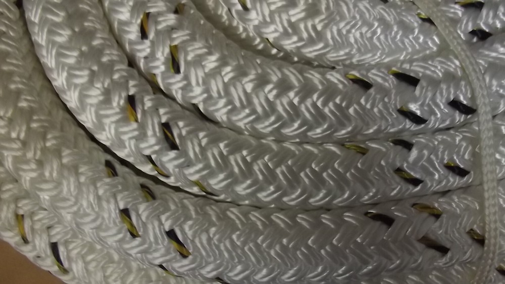 1"x 80' Double Braid Dyneema Winch Line, Synthetic Pulling Rope, Rigging Rope