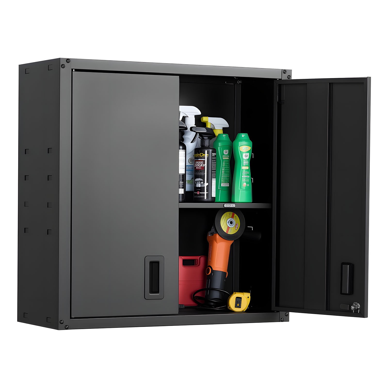 Uimoso 30-Inch Wall-Mounted Metal Cabinet with Adjustable Shelf