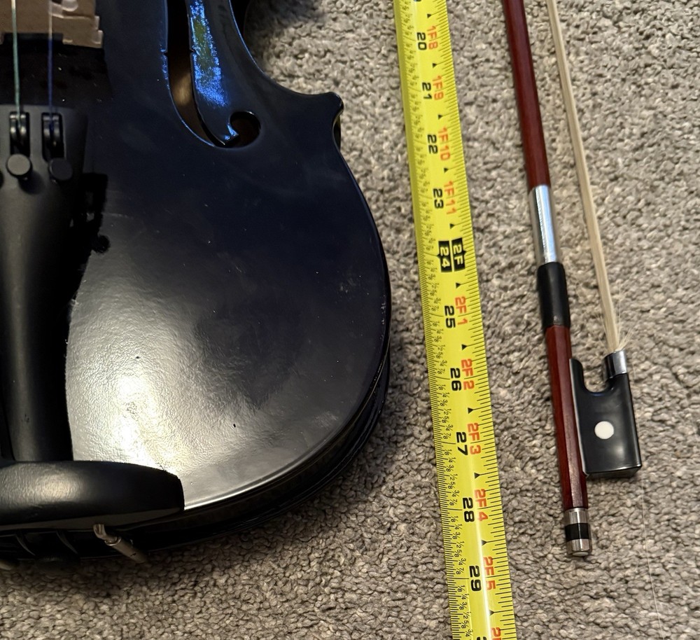 Full Size 4/4 Violin Set for Beginners Students with Hard Case Black