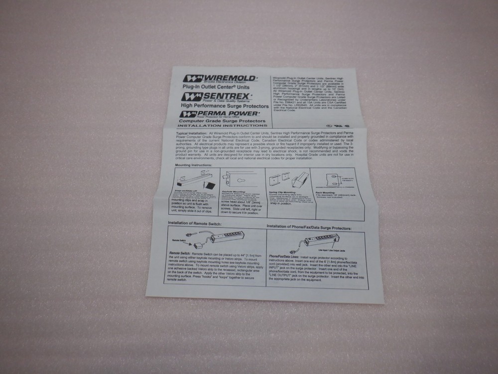 WIREMOLD J60B0B RELOCATABLE POWER TAP