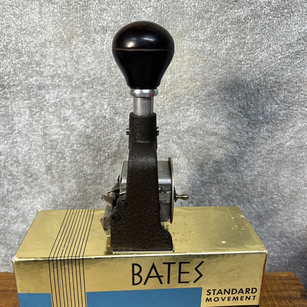 Bates Standard Multiple Movement Numbering Machine Stamp 6 Wheels Style A