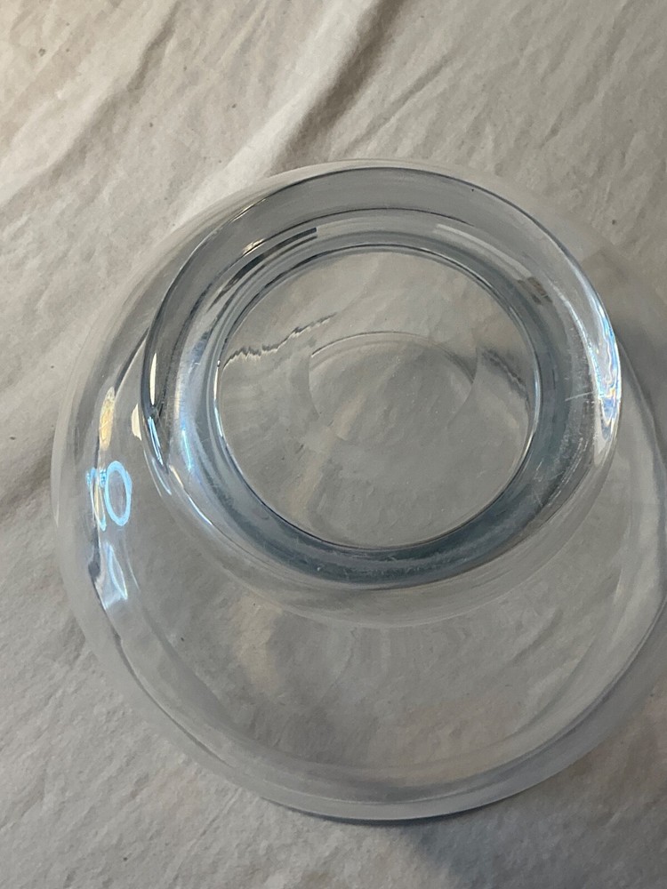 Footed Multi-Purpose Glass fishbowl design 6 1/2” diameter